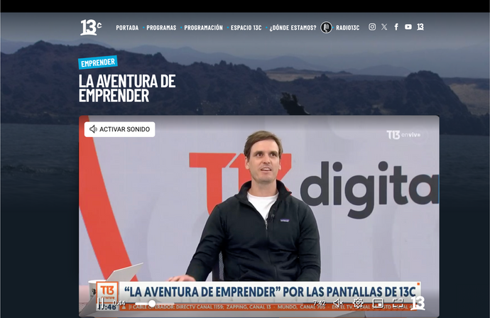 Entrevista en Canal 13